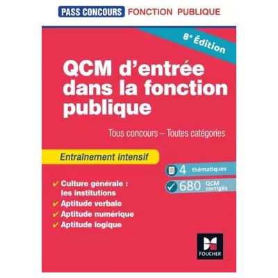 Pass'Concours - QCM d'entrée dans la fonction publique - Révision et entrainement 8e édition - Anne Ducastel - Publicité Pass'Concours - QCM d'entrée dans la fonction publique - Révision et entrainement 8e édition - Anne Ducastel - Publicité