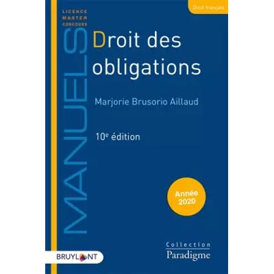 10 Droit des obligations - Marjorie Brusorio - Publicité 10 Droit des obligations - Marjorie Brusorio - Publicité