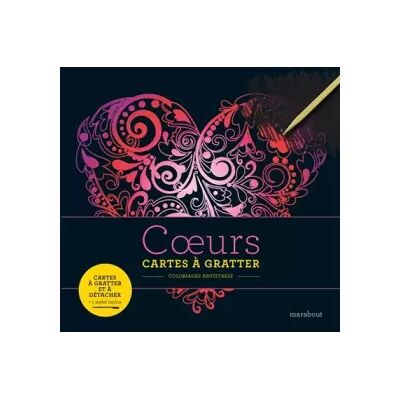 Illustrated Livre à gratter coeurs - Publicité Illustrated Livre à gratter coeurs - Publicité