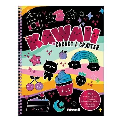 Carnets à gratter - Kawaii - Kawaï - Coloriage - cartes à gratter - livre d'activités - 5 ans - autocollants - stickers holographiques - idé - Collectif - Publicité Carnets à gratter - Kawaii - Kawaï - Coloriage - cartes à gratter - livre d'activités - 5 ans - autocollants - stickers holographiques - idé - Collectif - Publicité