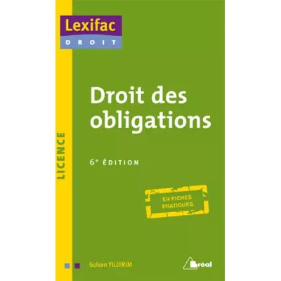 2014 Droit des Obligations 6 Edt - Yildirim Gulsen - Publicité 2014 Droit des Obligations 6 Edt - Yildirim Gulsen - Publicité