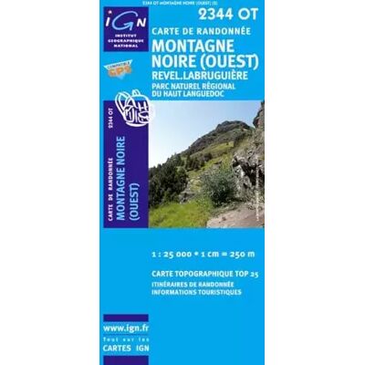 2344OT MONTAGNE NOIRE (OUEST) - IGN - Publicité 2344OT MONTAGNE NOIRE (OUEST) - IGN - Publicité