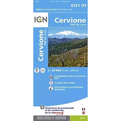 4351OT Cervione/P.N.R. de Corse - IGN - Publicité 4351OT Cervione/P.N.R. de Corse - IGN - Publicité