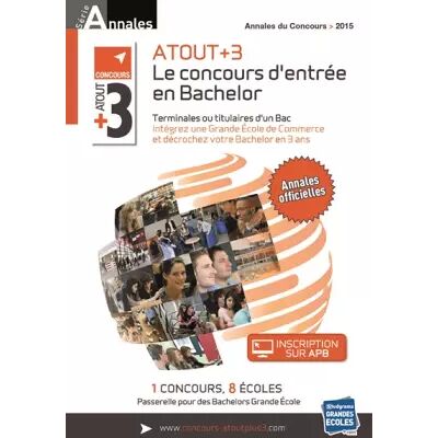 Annales Atout +3 concours 2015 : Sujets et corrigés officiels - Studyrama - Publicité Annales Atout +3 concours 2015 : Sujets et corrigés officiels - Studyrama - Publicité
