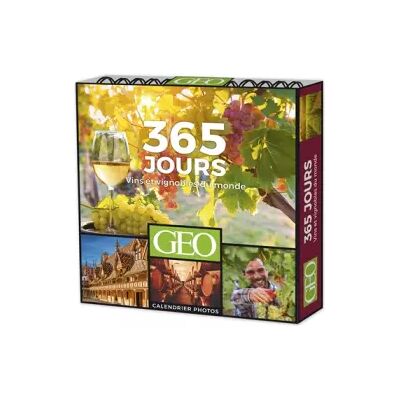 Illustrated 365 JOURS VINS ET VIGNOBLES DU MONDE - CALENDRIERS GEO - Collectif - Publicité Illustrated 365 JOURS VINS ET VIGNOBLES DU MONDE - CALENDRIERS GEO - Collectif - Publicité