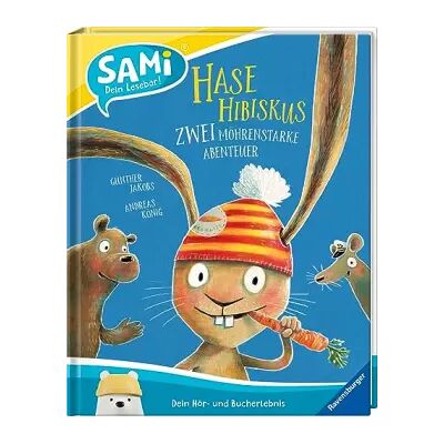 2 SAMi – dein Lesebär - Hase Hibiskus - Zwei möhrenstarke Abenteuer - Andreas König - Publicité 2 SAMi – dein Lesebär - Hase Hibiskus - Zwei möhrenstarke Abenteuer - Andreas König - Publicité