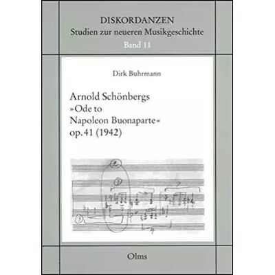 Arnold Schönbergs Ode to Napoleon Bonaparte op. 41 (1942) (Livre en allemand) - Publicité Arnold Schönbergs Ode to Napoleon Bonaparte op. 41 (1942) (Livre en allemand) - Publicité