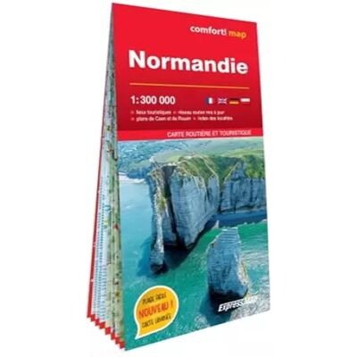 25 Normandie 1/300.000 (carte grand format laminée) - unknown author - Publicité 25 Normandie 1/300.000 (carte grand format laminée) - unknown author - Publicité