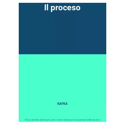 Il proceso - KAFKA - Publicité Il proceso - KAFKA - Publicité