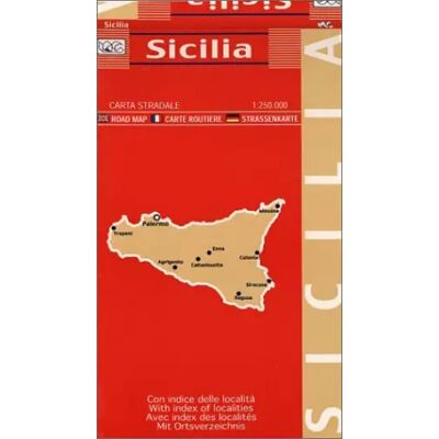 01 Carte routière : Sicile - Sicilia (en anglais) - Cartes LAC - Publicité 01 Carte routière : Sicile - Sicilia (en anglais) - Cartes LAC - Publicité