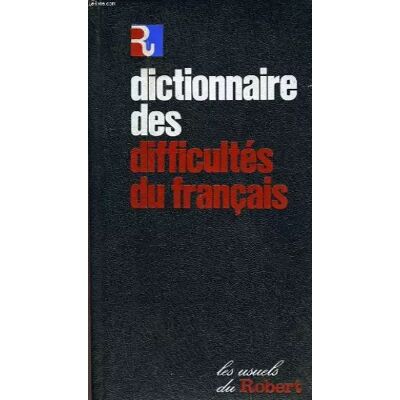 Le Robert Dictionnaire des difficultes du francais - COLIN JEAN-PAUL - Publicité Le Robert Dictionnaire des difficultes du francais - COLIN JEAN-PAUL - Publicité