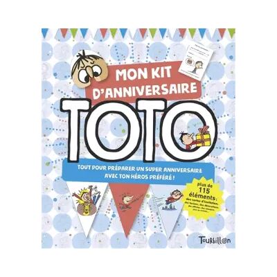 Kit anniversaire Toto - Serge Bloch - Publicité Kit anniversaire Toto - Serge Bloch - Publicité
