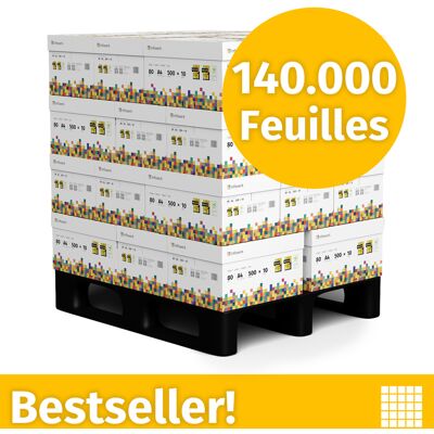 Infowerk Papier pour imprimante Papier à copier 140000 feuilles 28 x 5000 A4 Premium extra-blanc CIE 160 Certifié PEFC - Publicité Infowerk Papier pour imprimante Papier à copier 140000 feuilles 28 x 5000 A4 Premium extra-blanc CIE 160 Certifié PEFC - Publicité