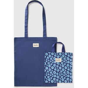 United Colors of Benetton Benetton, Deux Sacs En Toile Bleue, Bleu, Femme - Publicité United Colors of Benetton Benetton, Deux Sacs En Toile Bleue, Bleu, Femme - Publicité