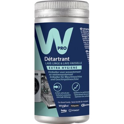 WPRO Détartrant en poudre pour lave-linge & lave-vaisselle - Publicité WPRO Détartrant en poudre pour lave-linge & lave-vaisselle - Publicité