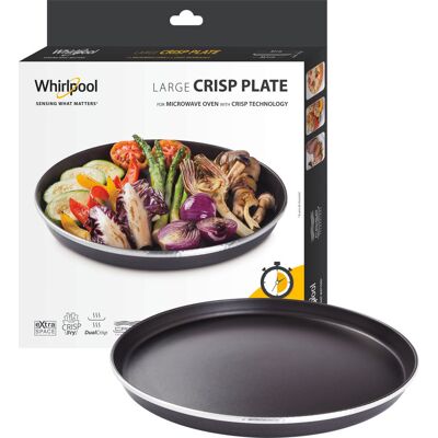 Plat CRISP pour Micro-ondes Whirlpool - LARGE - Publicité Plat CRISP pour Micro-ondes Whirlpool - LARGE - Publicité