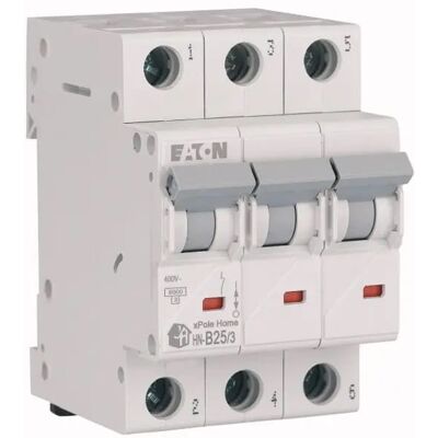 EATON Disjoncteur Automatique - 25A 3P 6kA HN-B25/3 Maison - Publicité EATON Disjoncteur Automatique - 25A 3P 6kA HN-B25/3 Maison - Publicité