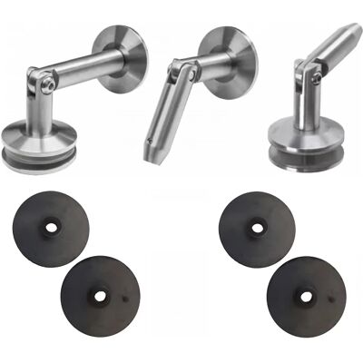 PSG Système de verrières M12. 3 éléments, pour tirant fi 12mm, verre 8-17,52mm (aisi304, universel, satin) - Publicité PSG Système de verrières M12. 3 éléments, pour tirant fi 12mm, verre 8-17,52mm (aisi304, universel, satin) - Publicité