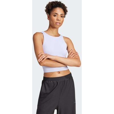 Adidas Débardeur court de yoga avec brassière intégrée Violet Tone XL - Publicité Adidas Débardeur court de yoga avec brassière intégrée Violet Tone XL - Publicité