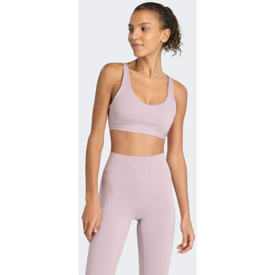 Adidas Brassière All Me Essentials Medium Support Preloved Fig XS - Publicité Adidas Brassière All Me Essentials Medium Support Preloved Fig XS - Publicité