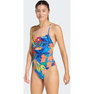 Adidas MAILLOT DE BAIN MEXICANA FLORALS TIE-BACK Glow Blue / White 34 - Publicité Adidas MAILLOT DE BAIN MEXICANA FLORALS TIE-BACK Glow Blue / White 34 - Publicité