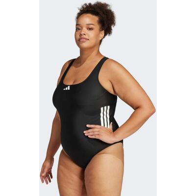 Adidas Maillot de bain graphique 3 bandes dos en C (Grandes tailles) Black / White 1X - Publicité Adidas Maillot de bain graphique 3 bandes dos en C (Grandes tailles) Black / White 1X - Publicité
