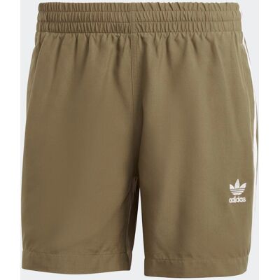 Short de Bain Adidas Originals Adicolor 3 Bandes - Kaki, Vert, Olive Strata, Blanc - Maillot de bain - Publicité Short de Bain Adidas Originals Adicolor 3 Bandes - Kaki, Vert, Olive Strata, Blanc - Maillot de bain - Publicité