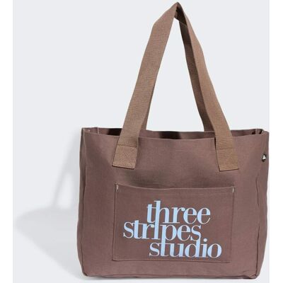 Adidas TOTE BAG TOILE 3BANDES STUDIO Earth Strata / Glow Blue / White 1 Taille - Publicité Adidas TOTE BAG TOILE 3BANDES STUDIO Earth Strata / Glow Blue / White 1 Taille - Publicité