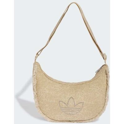 Adidas SAC BANDOULIÈRE DEMI-LUNE ASPECT VIEILLI Khaki Three 1 Taille - Publicité Adidas SAC BANDOULIÈRE DEMI-LUNE ASPECT VIEILLI Khaki Three 1 Taille - Publicité