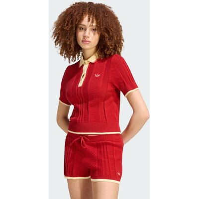 Adidas POLO CALI MAILLE TORSADÉE Team Victory Red XL - Publicité Adidas POLO CALI MAILLE TORSADÉE Team Victory Red XL - Publicité