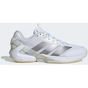 Adidas Chaussure de tennis Adizero Ubersonic 5 Terre battue Cloud White / Silver Metallic / Cloud White 38 2/3 - Publicité Adidas Chaussure de tennis Adizero Ubersonic 5 Terre battue Cloud White / Silver Metallic / Cloud White 38 2/3 - Publicité