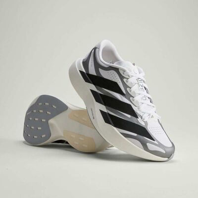 Adidas Chaussure ADIZERO EVO SL EXO Cloud White / Core Black / Iron Metallic 45 1/3 - Publicité Adidas Chaussure ADIZERO EVO SL EXO Cloud White / Core Black / Iron Metallic 45 1/3 - Publicité