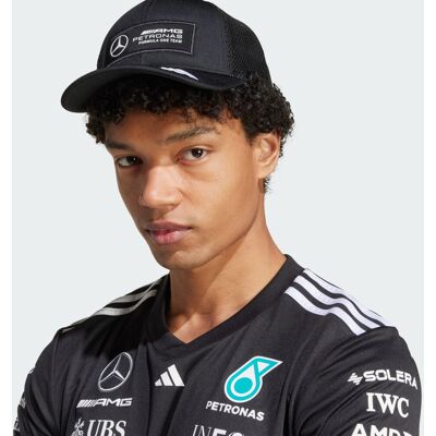 Adidas CASQUETTE TRUCKER SNAPBACK LOGO MERCEDES - AMG PETRONAS FORMULA ONE TEAM Black / White M/L - Publicité Adidas CASQUETTE TRUCKER SNAPBACK LOGO MERCEDES - AMG PETRONAS FORMULA ONE TEAM Black / White M/L - Publicité