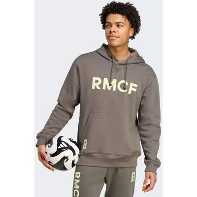 Adidas Sweat-shirt à capuche Real Madrid Seasonal Utility Grey / Almost Lime M - Publicité Adidas Sweat-shirt à capuche Real Madrid Seasonal Utility Grey / Almost Lime M - Publicité
