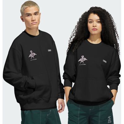 Adidas SWEAT-SHIRT COL RAS-DU-COU SKATEBOARDING X MARK GONZALES Black / Aurora Ivy XS - Publicité Adidas SWEAT-SHIRT COL RAS-DU-COU SKATEBOARDING X MARK GONZALES Black / Aurora Ivy XS - Publicité