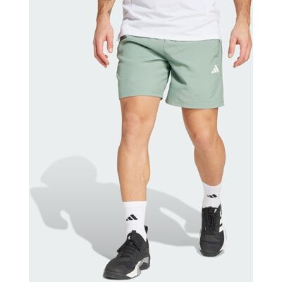 Adidas Short d'entraînement en Train Essentials Silver Green / White S 13 CM - Publicité Adidas Short d'entraînement en Train Essentials Silver Green / White S 13 CM - Publicité