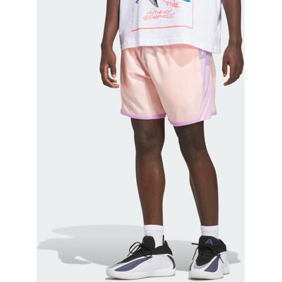 Adidas SHORT ANTHONY EDWARDS CRAZY LITE Haze Coral / Bliss Lilac S - Publicité Adidas SHORT ANTHONY EDWARDS CRAZY LITE Haze Coral / Bliss Lilac S - Publicité