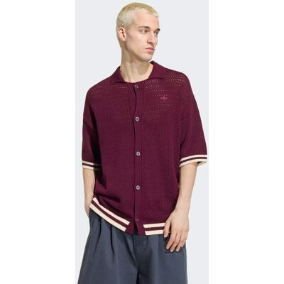 Adidas CHEMISE CROCHET Maroon S - Publicité Adidas CHEMISE CROCHET Maroon S - Publicité