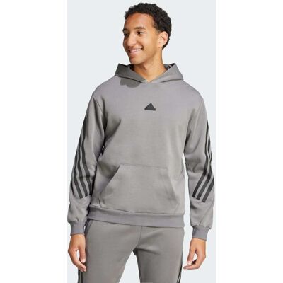 Adidas Sweat-shirt à capuche 3 bandes Future Icons Grey Four S - Publicité Adidas Sweat-shirt à capuche 3 bandes Future Icons Grey Four S - Publicité