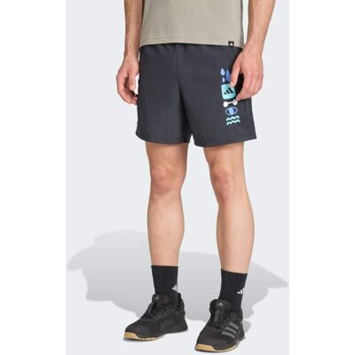 Adidas PrimeLift Graphic Short Carbon / Multicolor L 18 CM - Publicité Adidas PrimeLift Graphic Short Carbon / Multicolor L 18 CM - Publicité