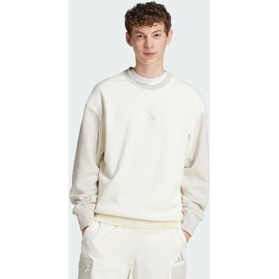 Adidas Sweat-shirt ras-du-cou molleton colorblock All SZN Off White S - Publicité Adidas Sweat-shirt ras-du-cou molleton colorblock All SZN Off White S - Publicité