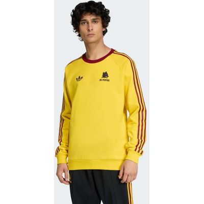 Adidas Sweat-shirt ras-du-cou AS Roma Originals Super Yellow L - Publicité Adidas Sweat-shirt ras-du-cou AS Roma Originals Super Yellow L - Publicité