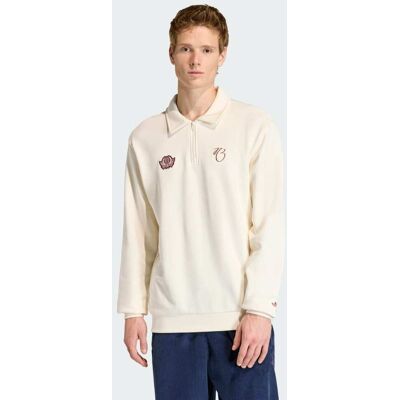 Adidas Sweat-shirt demi-zip ample Jude Bellingham Off White 3XL - Publicité Adidas Sweat-shirt demi-zip ample Jude Bellingham Off White 3XL - Publicité