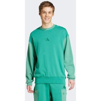 Adidas Sweat-shirt ras-du-cou molleton colorblock All SZN Semi Court Green M - Publicité Adidas Sweat-shirt ras-du-cou molleton colorblock All SZN Semi Court Green M - Publicité