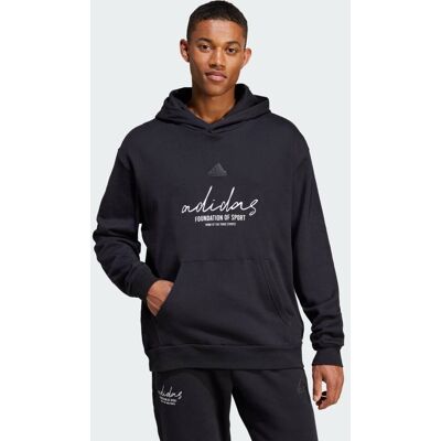 Adidas Sweat-shirt à capuche molleton Brand Love Black M - Publicité Adidas Sweat-shirt à capuche molleton Brand Love Black M - Publicité