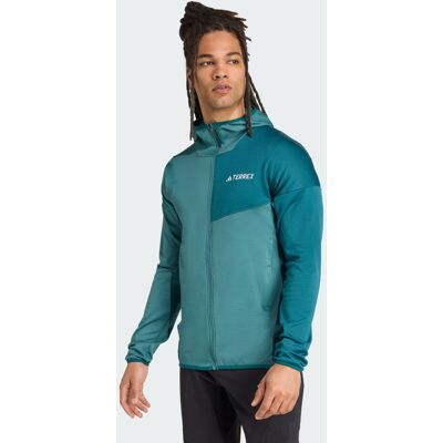 Adidas Veste à capuche molleton léger Terrex Xperior CLIMAWARM Preloved Teal / Mystery Green L - Publicité Adidas Veste à capuche molleton léger Terrex Xperior CLIMAWARM Preloved Teal / Mystery Green L - Publicité