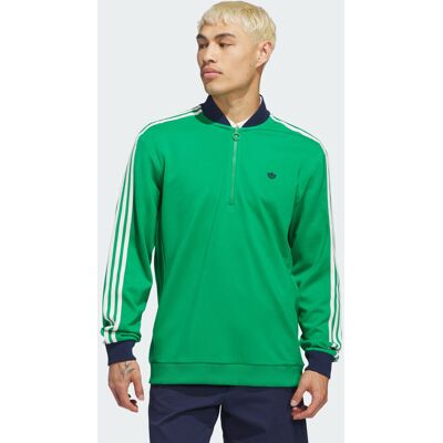 Adidas Sweat-shirt à zip 1/4 3 bandes Originals Green / Night Indigo L - Publicité Adidas Sweat-shirt à zip 1/4 3 bandes Originals Green / Night Indigo L - Publicité