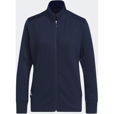 Veste de golf à zip complet texturée adidas - Bleu - Publicité Veste de golf à zip complet texturée adidas - Bleu - Publicité