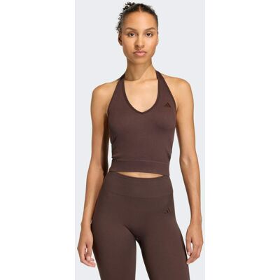 Adidas T-shirt maille dos nu Workout Essentials Aurora Coffee M - Publicité Adidas T-shirt maille dos nu Workout Essentials Aurora Coffee M - Publicité