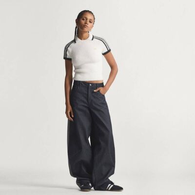 Adidas T-SHIRT CALI TRICOT Off White XS - Publicité Adidas T-SHIRT CALI TRICOT Off White XS - Publicité